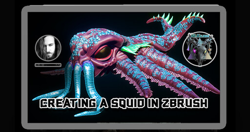 Создание кальмара в ZBrush