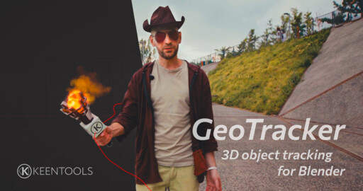 KeenTools 2023.2: Встречайте GeoTracker for Blender