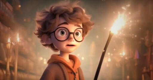 Фейковый трейлер "Гарри Поттера" от Pixar, созданный с помощью нейросети