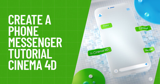 Урок по Cinema 4D - анимация переписки в мессенджере