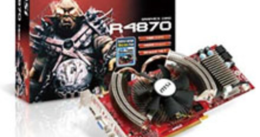 Графические карты R4870-MD1G и R4870-MD512 с 9-см вентилятором от MSI