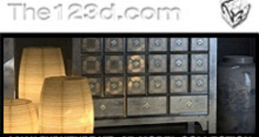 Коллекция 3D моделей "The Asian Furniture Kit"