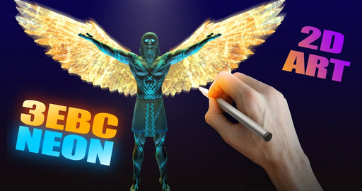 Создание Неонового Зевса в Фотошопе | How to Create a Neon Zeus in Photoshop