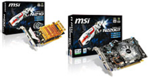 Новая серия графических карт N220GT/N210 от MSI