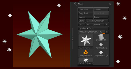 Интерфейс Zbrush. 1. Tool (Polymesh). Tool: SubTool.