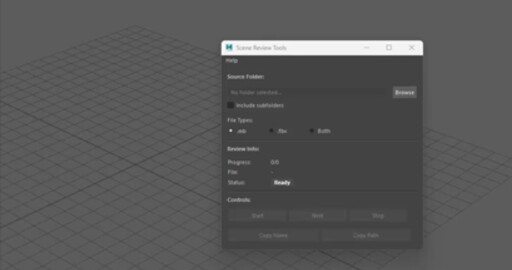 Scene Review Tool for Maya