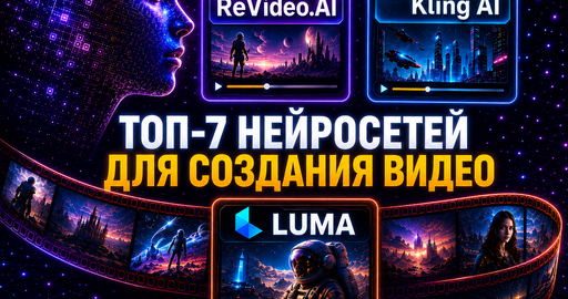 Топ-7 нейросетей для создания видео в 2026 году