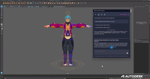 Autodesk показала AI-ассистента в 3ds Max и Maya: поиск информации, запросы к модели и написание скриптов