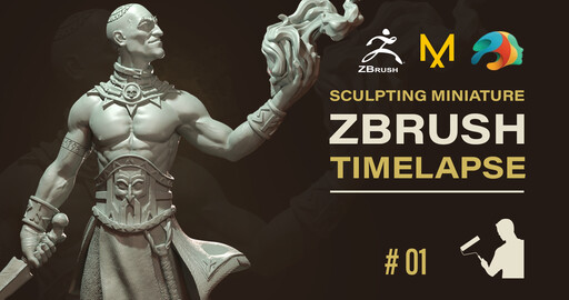 Sculpting Miniature | Zbrush Timelapse | Chernobog Cultist