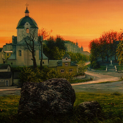 вечерний городок