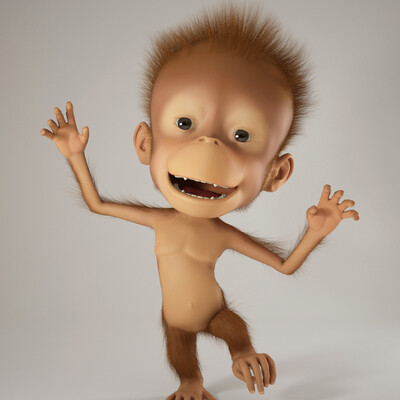 YAHOOO! Young monkey!
