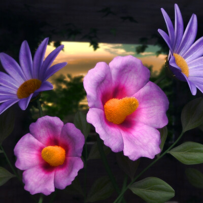 fkowers making colors of nature