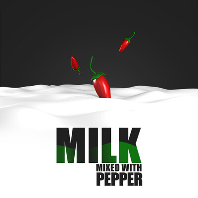 milk mixed with pepper