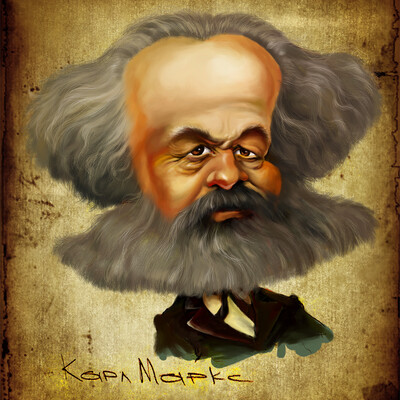 Карл Маркс шарж