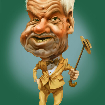 Михаил Глузский шарж