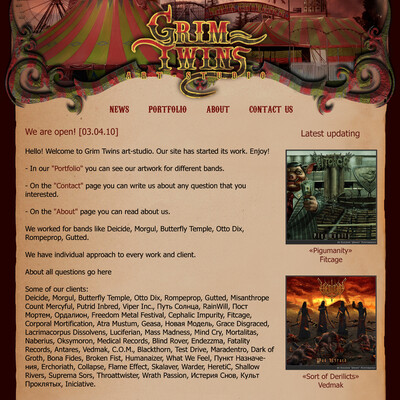 Grim Twins site