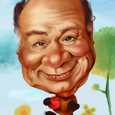 Евгений Леонов шарж 