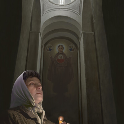В церкви
