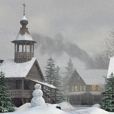 Зимний день