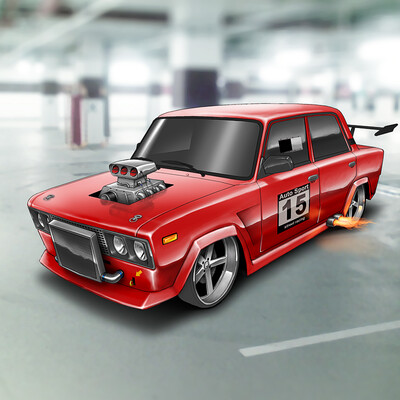 2106-Turbo-Muscle car
