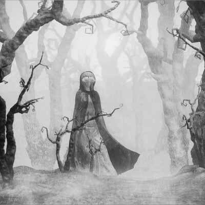 в лесу