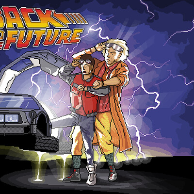 Back to the future (speed painting) pixel art