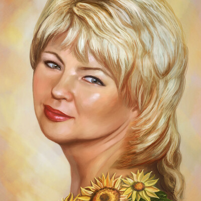 Светлана, солнечный портрет