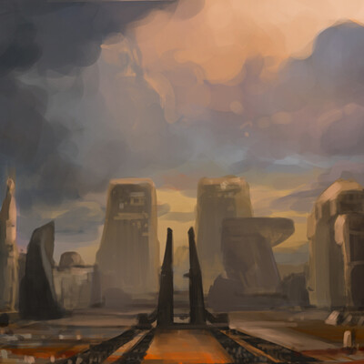 Футуристическая площадь.
