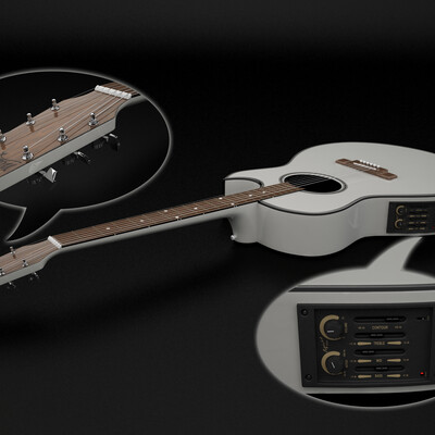 Гитара (Аналог концертной гитары В.Цоя): Washburn EA20    