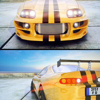 Toyota Supra апельсин!