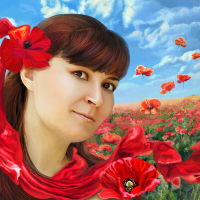 Маковый портрет