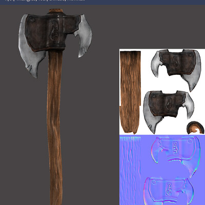 Battle Axe (Low Poly)