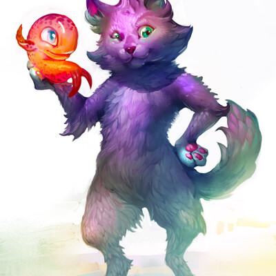 Кот и рыба