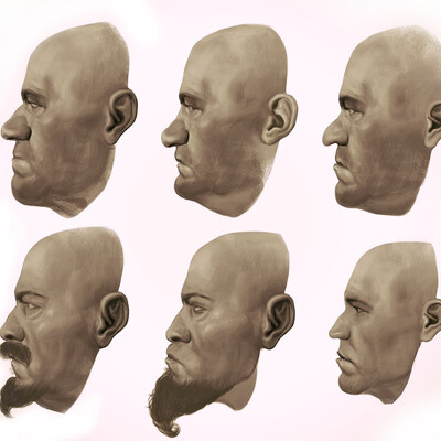 Этюды голов