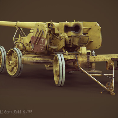 Противотанковая пушка - Rheinmetall 12.8cm K44 L/55