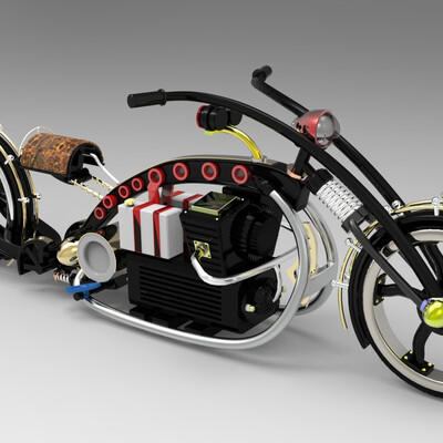 Мотоцикл в стиле Steampunk