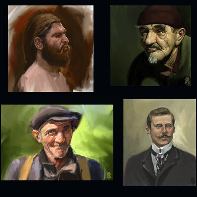 портретные этюды с фото