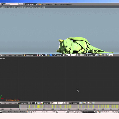 Дракончик в Blender