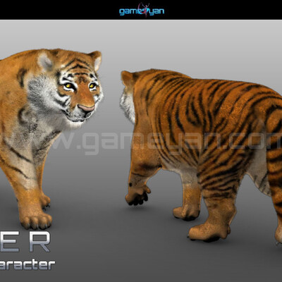 Персонажи 3D животных Анимация