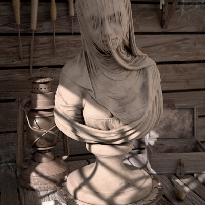 Statue - Veiled Woman