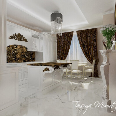 Кухня в современной классике