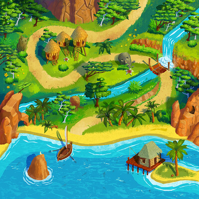 Карта для игры. Джунгли