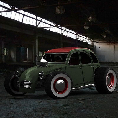 Citroen 2cv Custom Hotrod