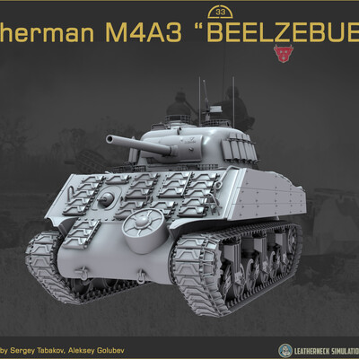 Танк Sherman M4A3 Beelzebub