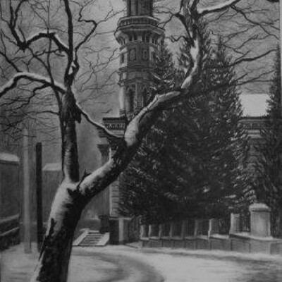 Ужгородский Кафедральный собор (рисунок)