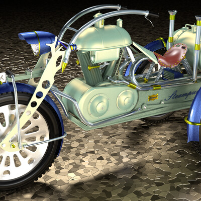 Steampank moto