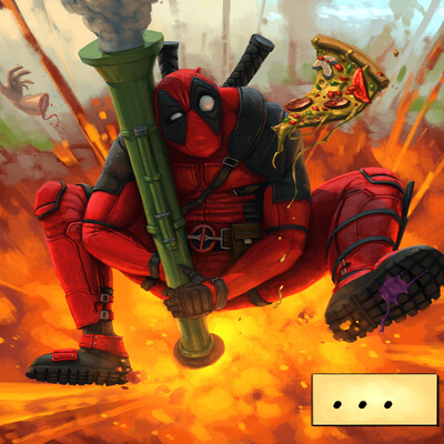 DEADPOOL ROCKET JUMP