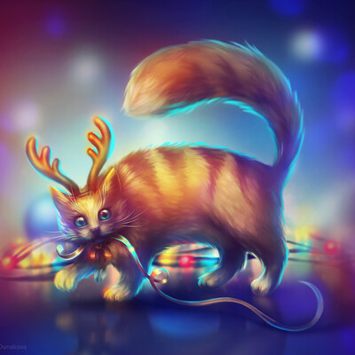 Новогодний кот