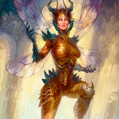 Insect woman