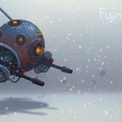Flying turret concept